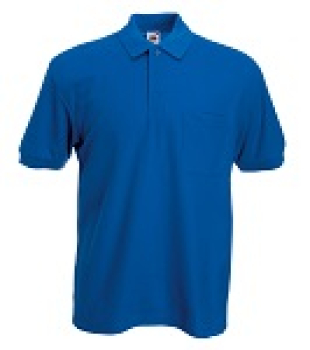 Polo Shirt mit Brusttasche royalblau