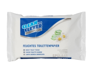 CLEAN and CLEVER feuchtes Toilettenpapier PRO 437