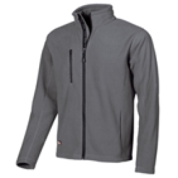 Warm Enjoy U-Power Fleece-Jacke Grey Meteorite