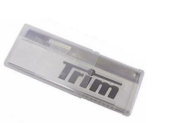 Unger Trimhalter im Etui + 10 Klingen 10 cm
