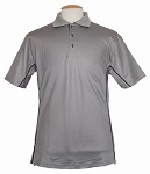 Polo Shirt grau/schwarz