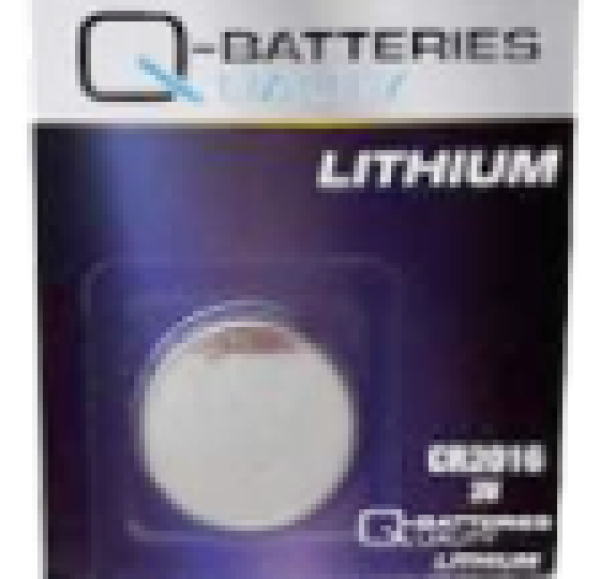 Q-Batteries Lithium - Knopf CR 2016-BP5, 3.0 V