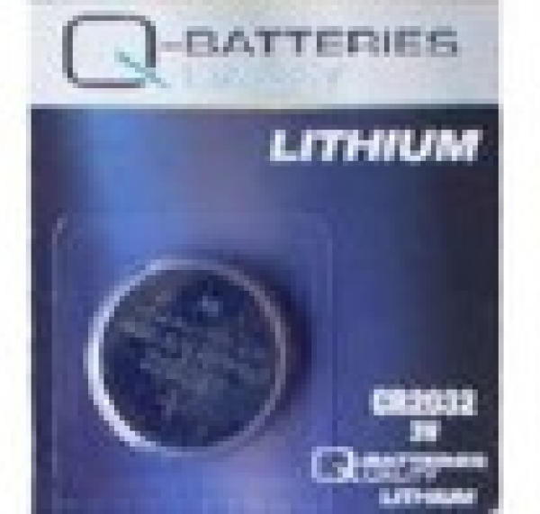 Q-Batteries Lithium - Knopf CR 2032-BP5, 3.0 V