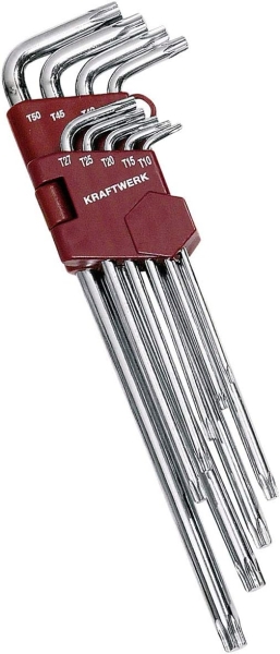 Torx Schlüssel-Set, 9-teilig, T10-T50