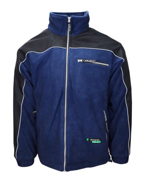 Microfleecejacke, marineblau/schwarz