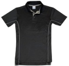 Polo Shirt schwarz/grau