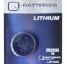 Q-Batteries Lithium - Knopf CR 2032-BP5, 3.0 V